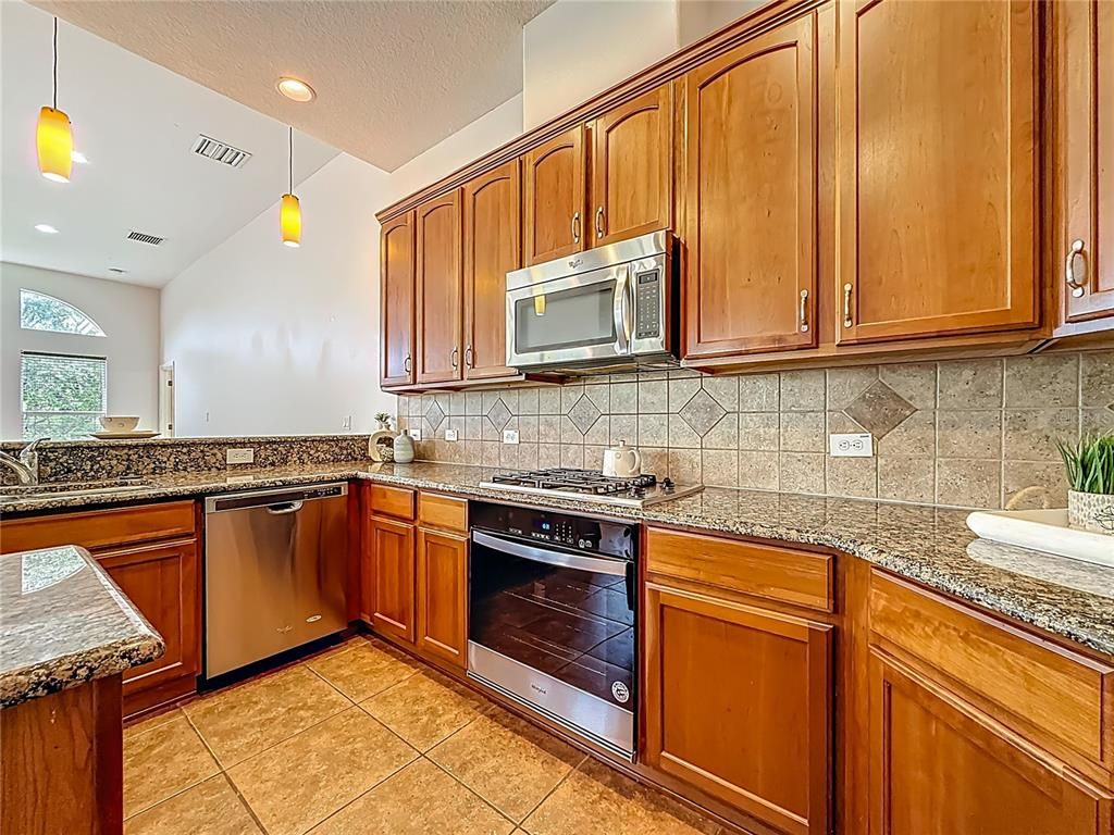 Interior, Kitchen, Pendant Lights, Recessed Lighting, Stainless Steel Appliances