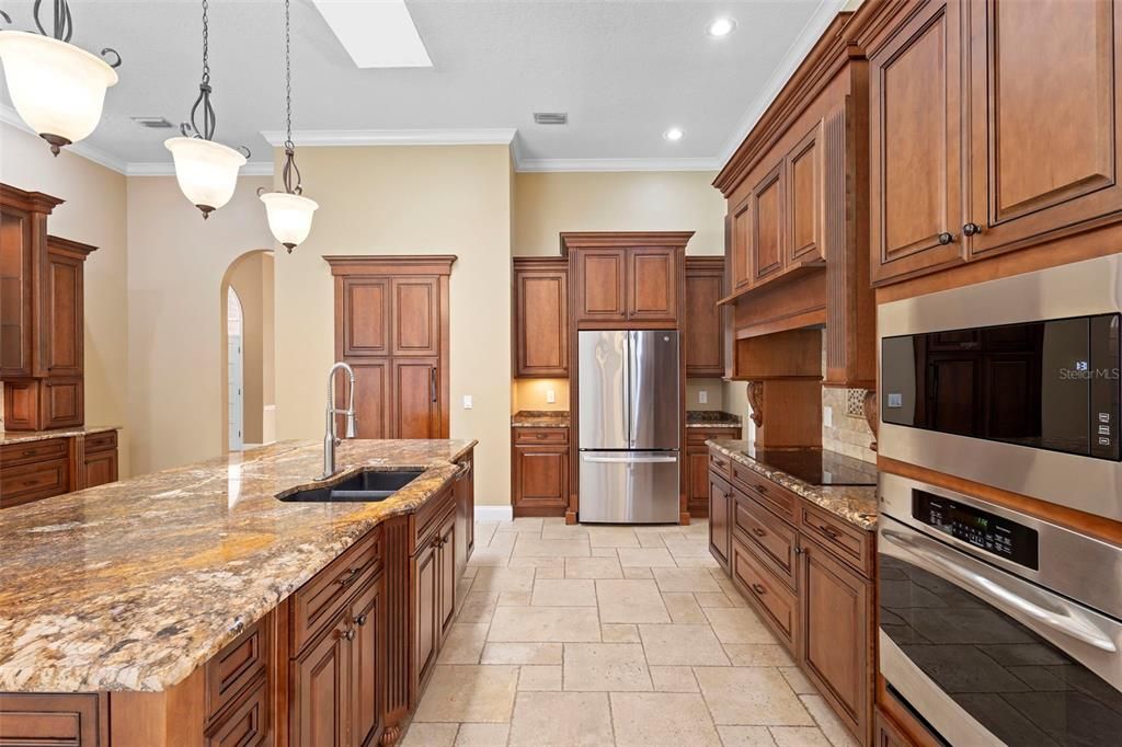Interior, Kitchen, Pendant Lights, Recessed Lighting, Stainless Steel Appliances
