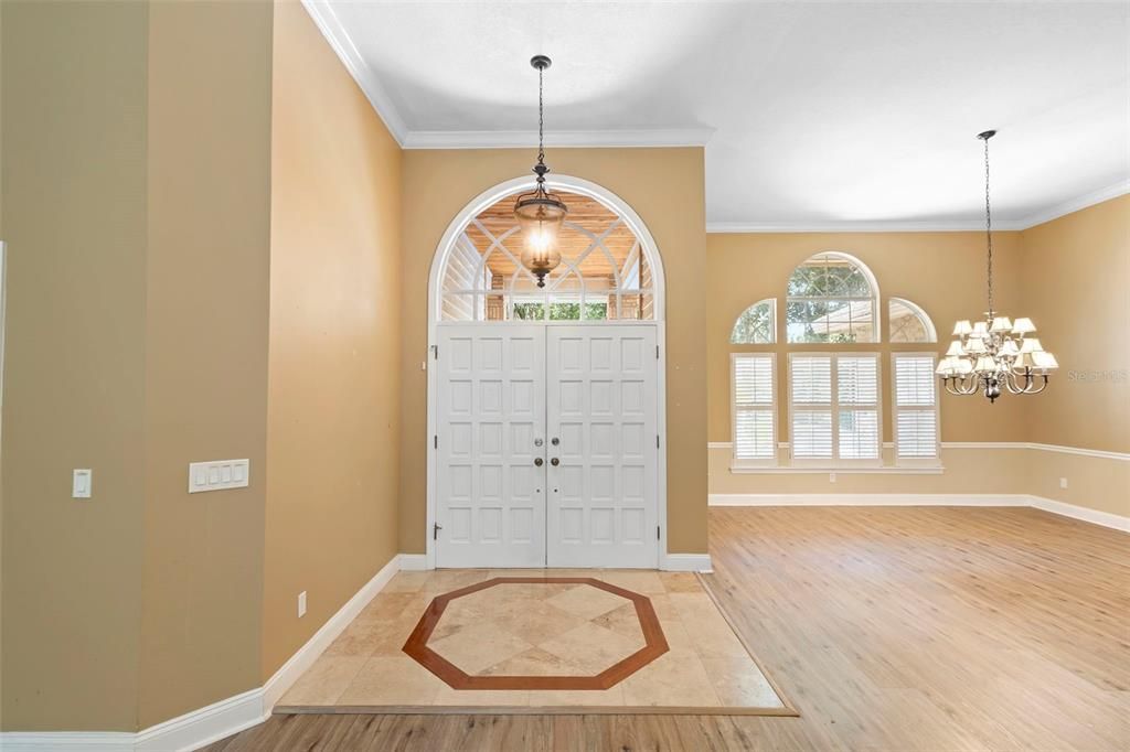 Chandelier, Interior, Pendant Lights, Wood Texture Flooring
