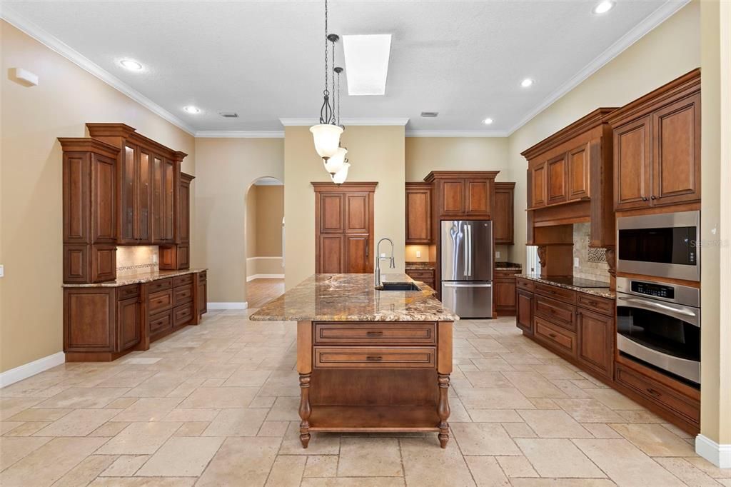 Interior, Kitchen, Pendant Lights, Recessed Lighting, Stainless Steel Appliances