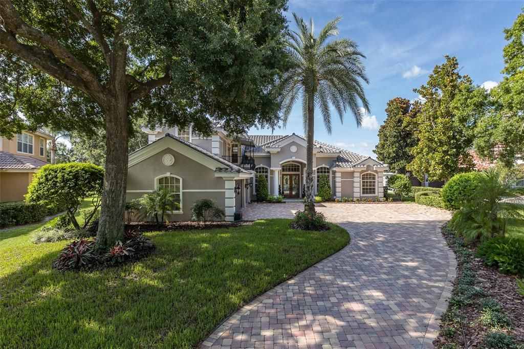 Backyard, Exterior, Facade, Mediterranean