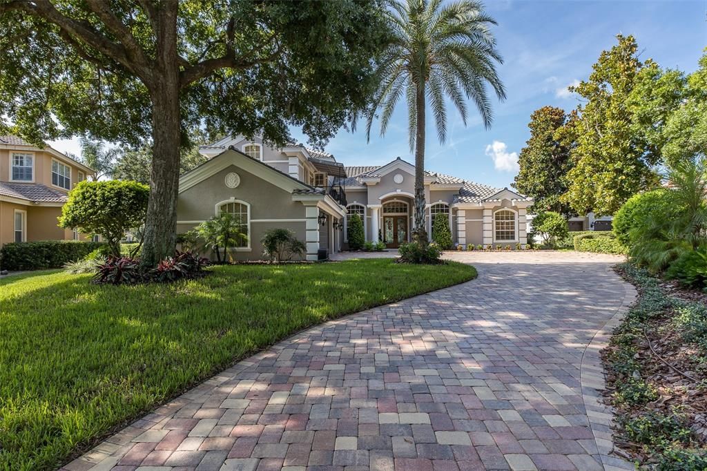 Backyard, Exterior, Facade, Mediterranean