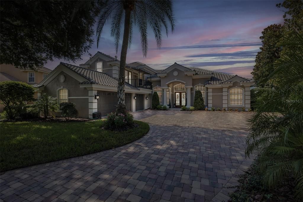 Attached, Backyard, Exterior, Facade, Mediterranean
