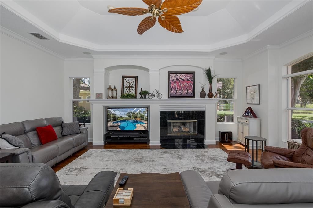 Fireplace, Interior, Living room, Wood Texture Flooring