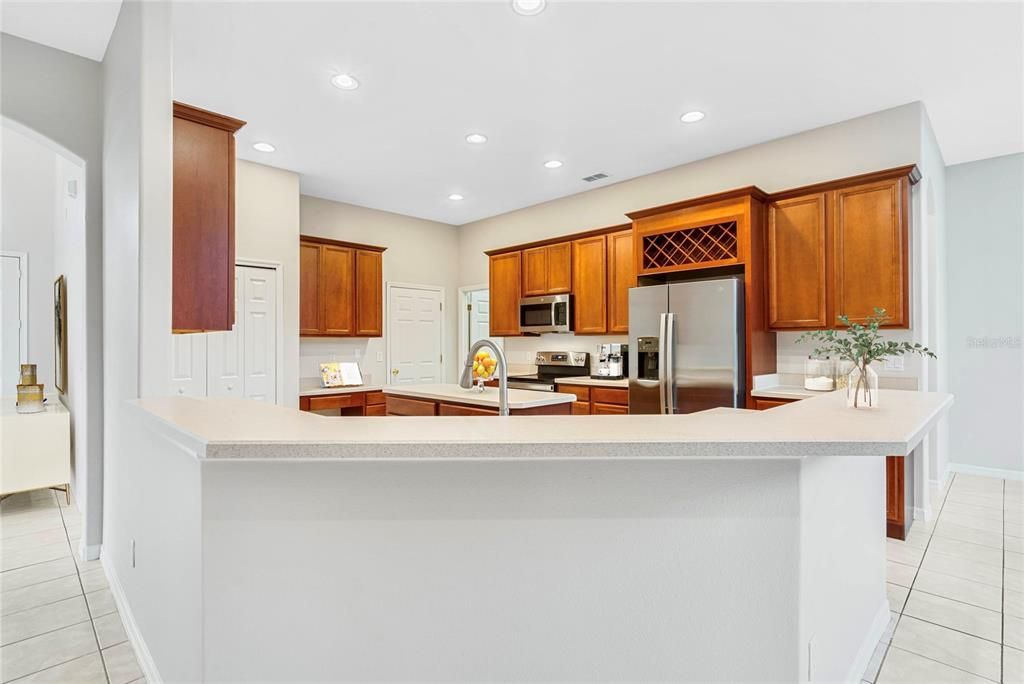Interior, Kitchen, Recessed Lighting, Stainless Steel Appliances