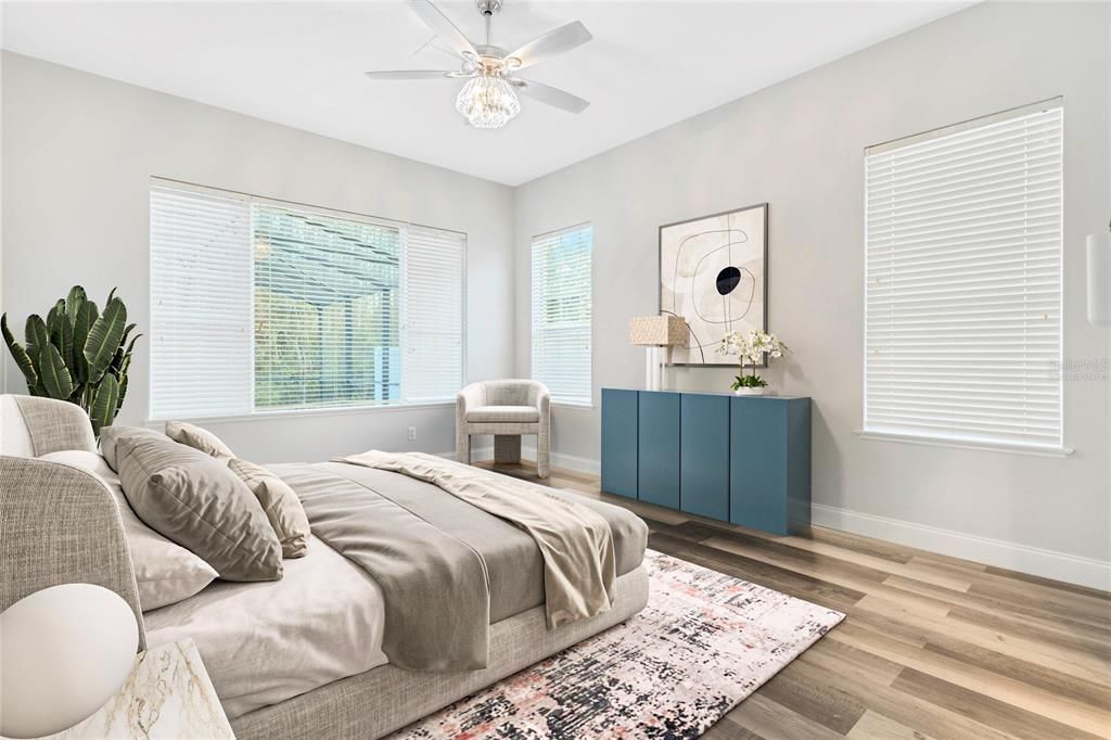 Bedroom, Interior, Wood Texture Flooring