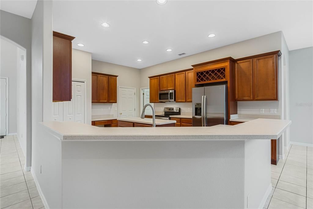 Interior, Kitchen, Recessed Lighting, Stainless Steel Appliances