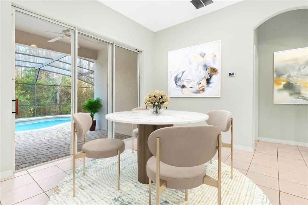 Dining room, Interior, Pool, Sun Room