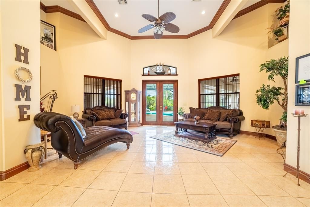 Interior, Living room, Recessed Lighting