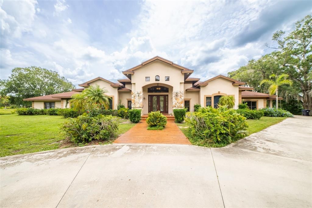 Backyard, Exterior, Facade, Mediterranean