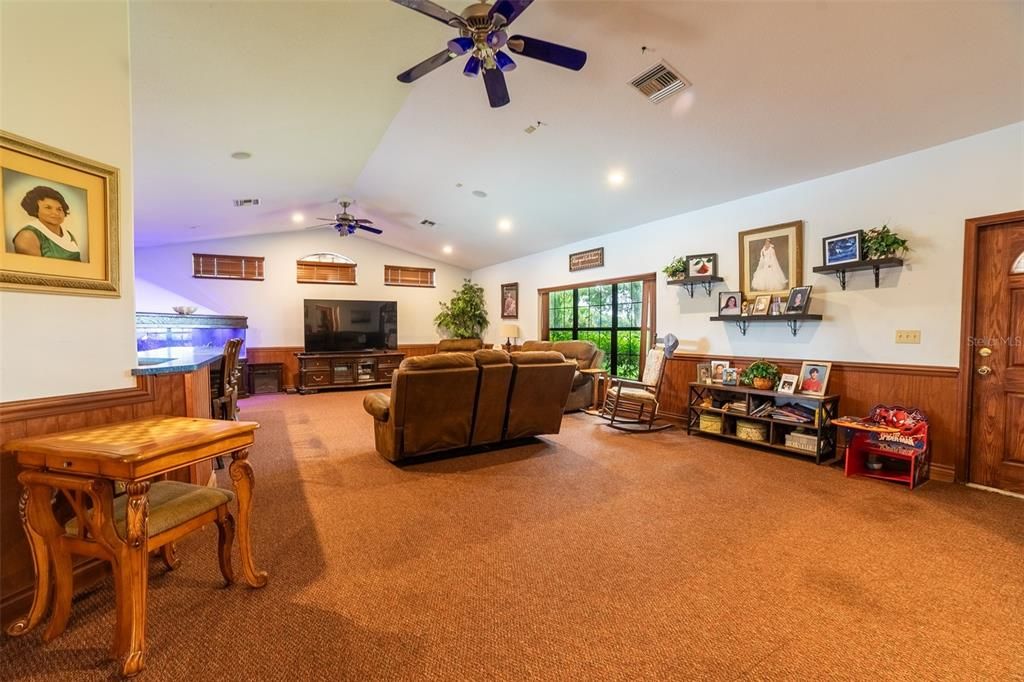 Interior, Living room, Recessed Lighting