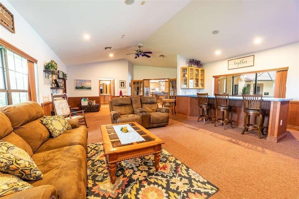 Interior, Living room, Recessed Lighting