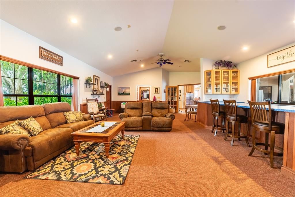 Interior, Living room, Recessed Lighting