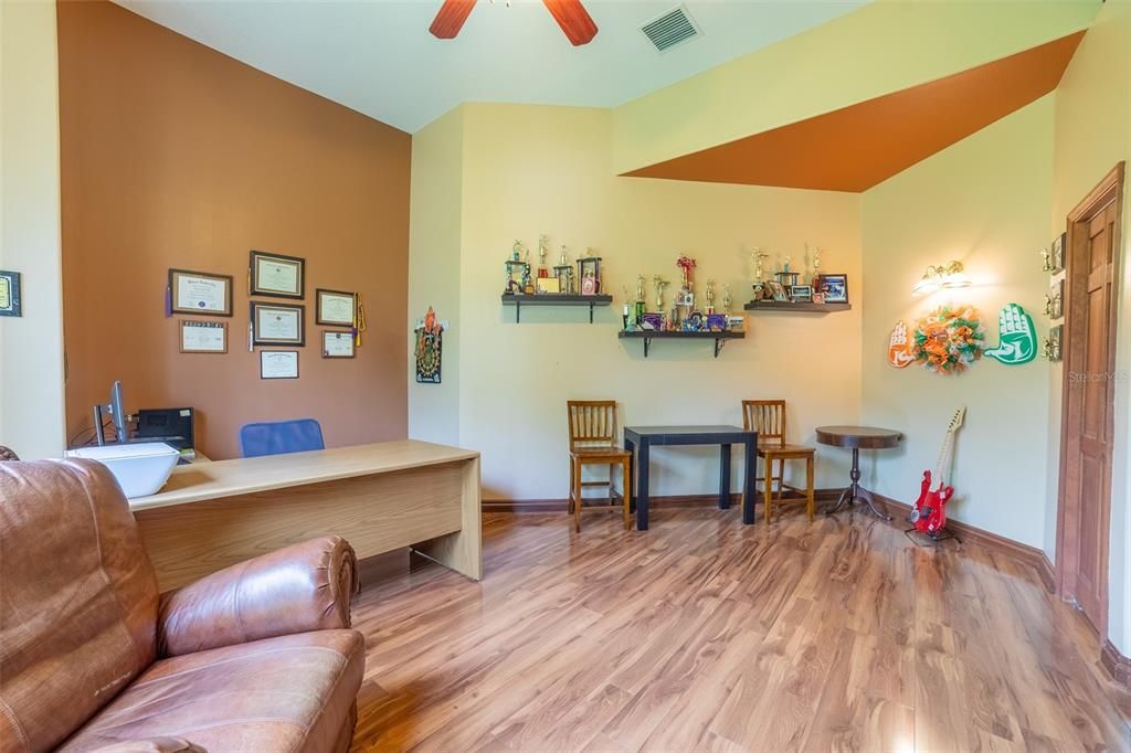 Home Office, Interior, Wood Texture Flooring
