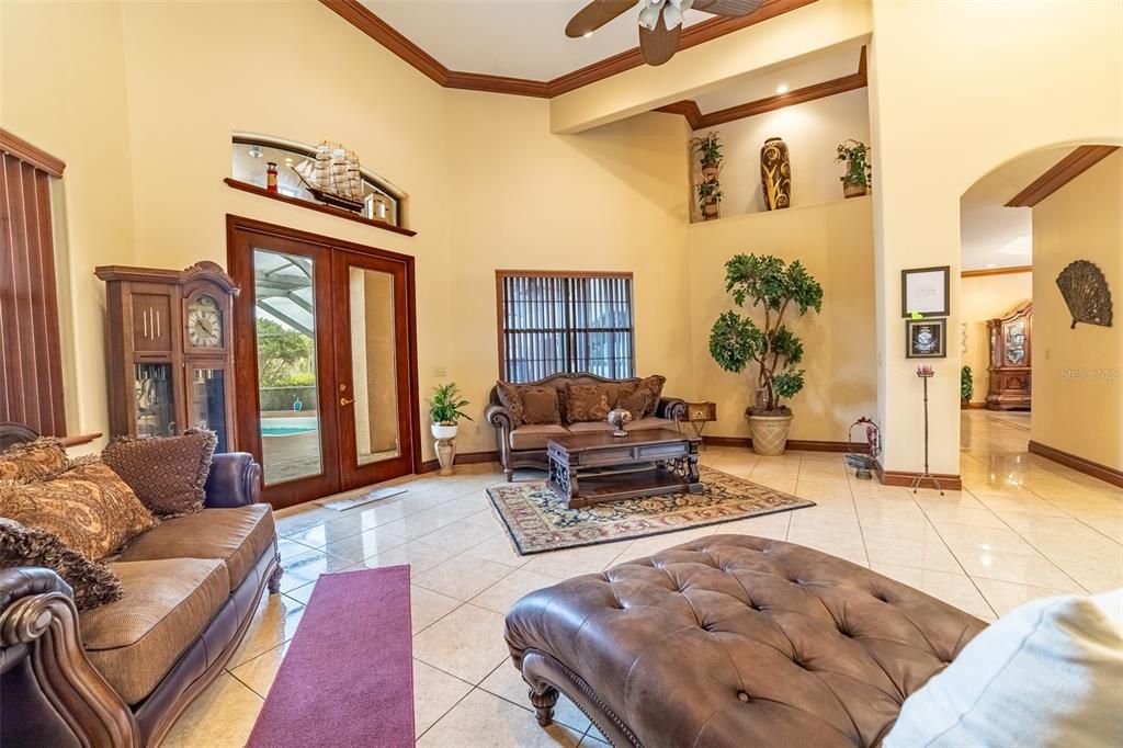 Interior, Living room, Recessed Lighting
