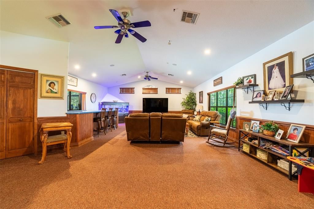 Interior, Living room, Recessed Lighting