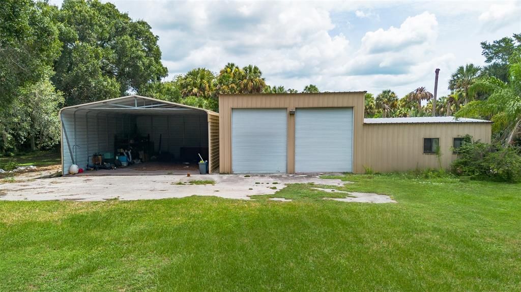 Backyard, Detached Garage, Exterior