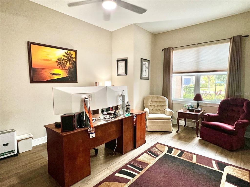 Home Office, Interior, Wood Texture Flooring