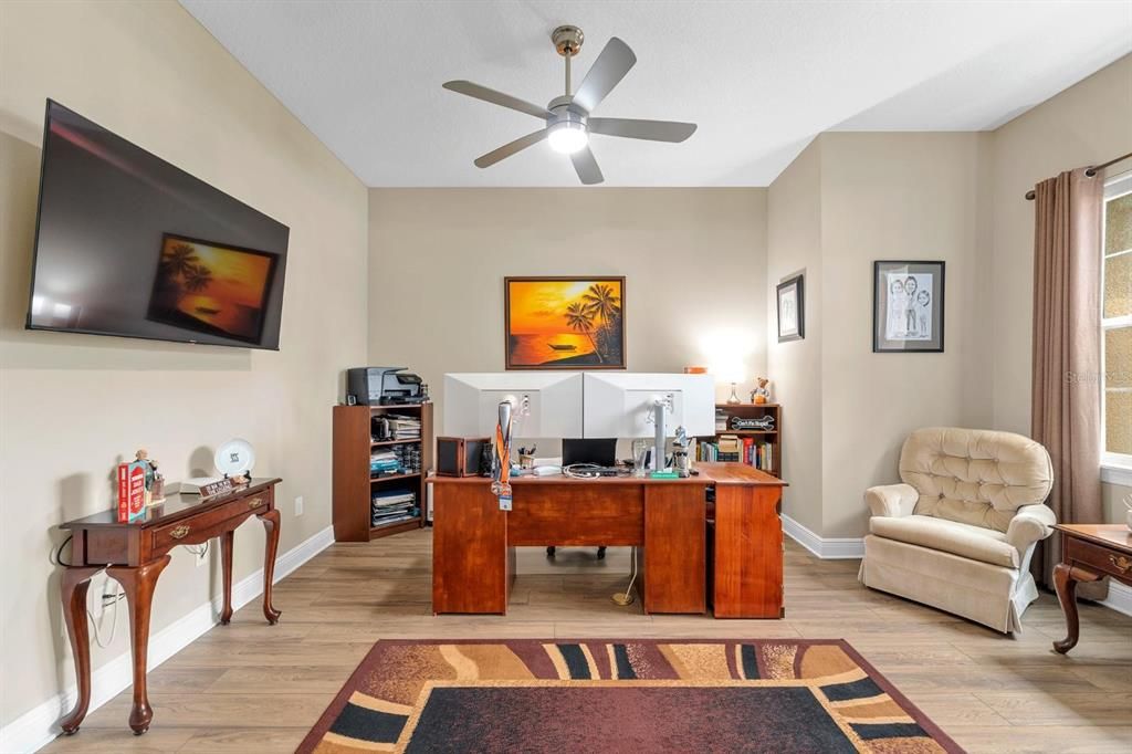 Home Office, Interior, Wood Texture Flooring