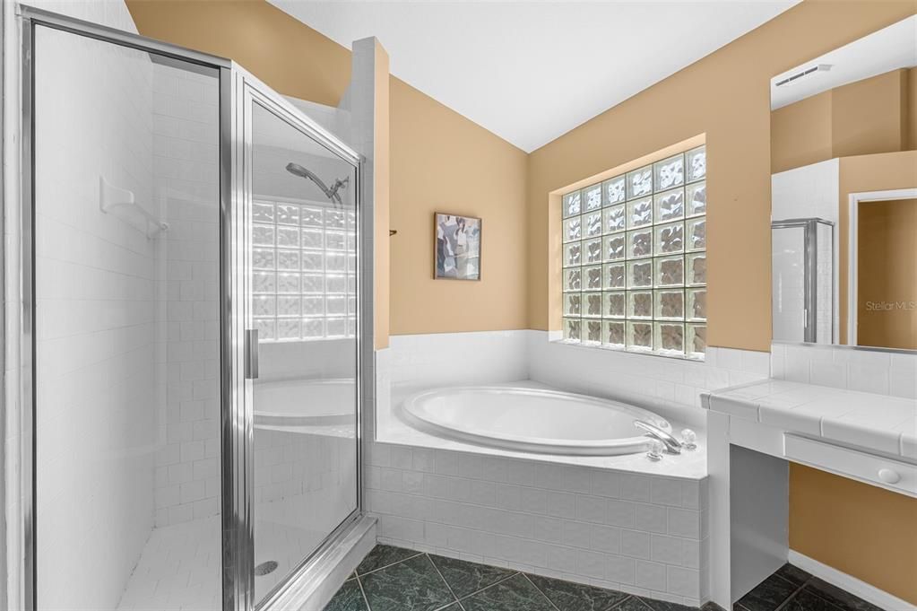Bathroom, Glass Shower, Interior, Tile Countertops