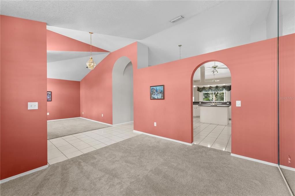 Chandelier, Empty room, Interior, Pendant Lights
