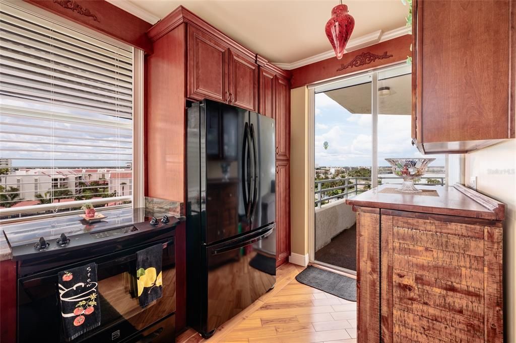 Interior, Kitchen, Water, Wood Texture Flooring