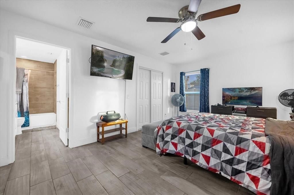 Bedroom, Interior, Wood Texture Flooring
