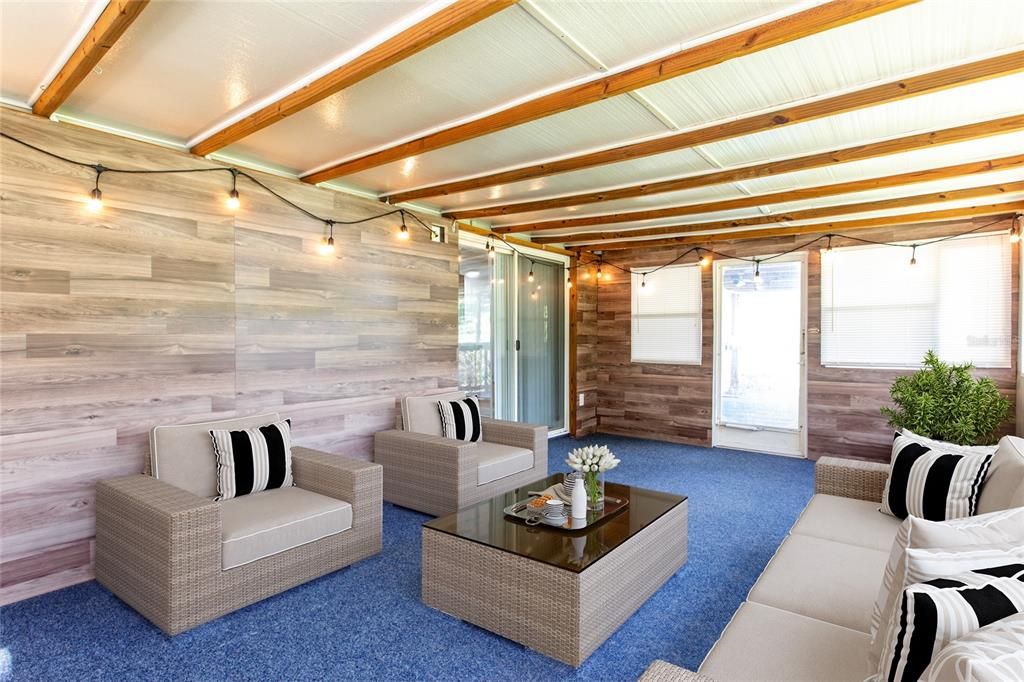 Interior, Living room, Wooden Beams, Wooden Walls