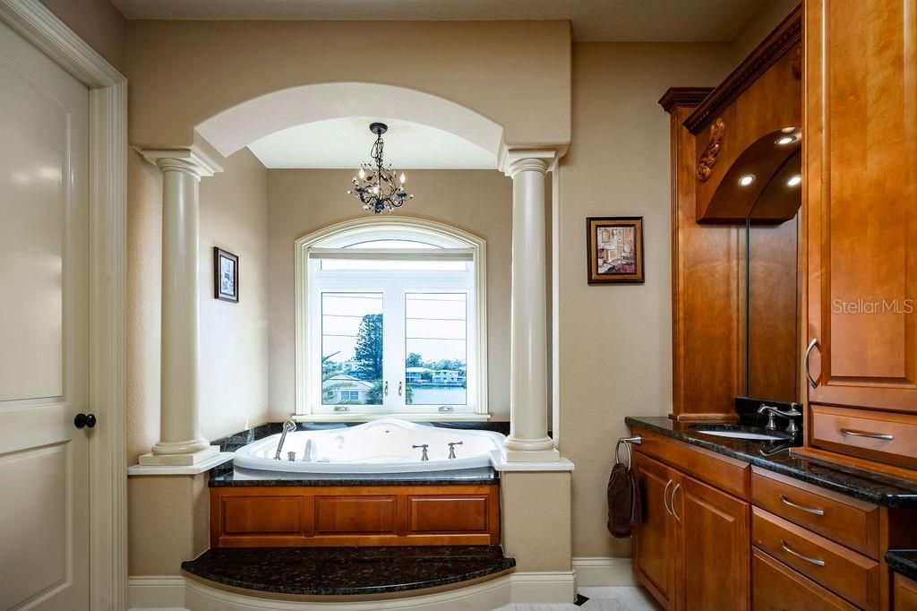Bathroom, Chandelier, Interior