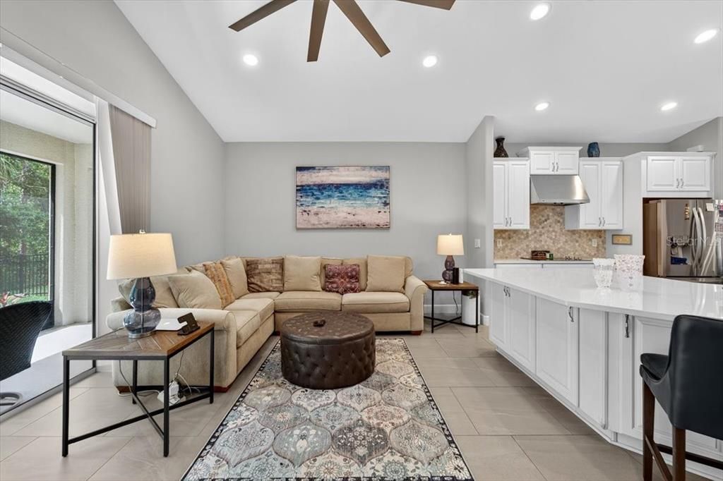 Interior, Kitchen, Living room, Recessed Lighting, Stainless Steel Appliances