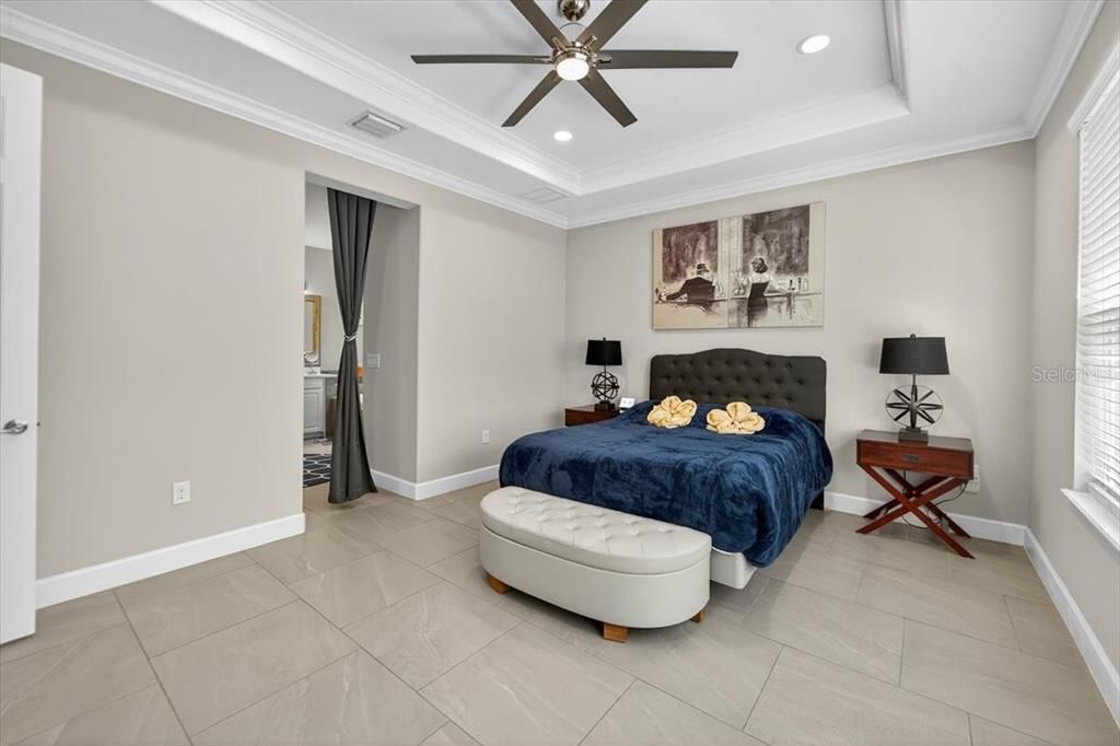 Bedroom, Interior, Recessed Lighting