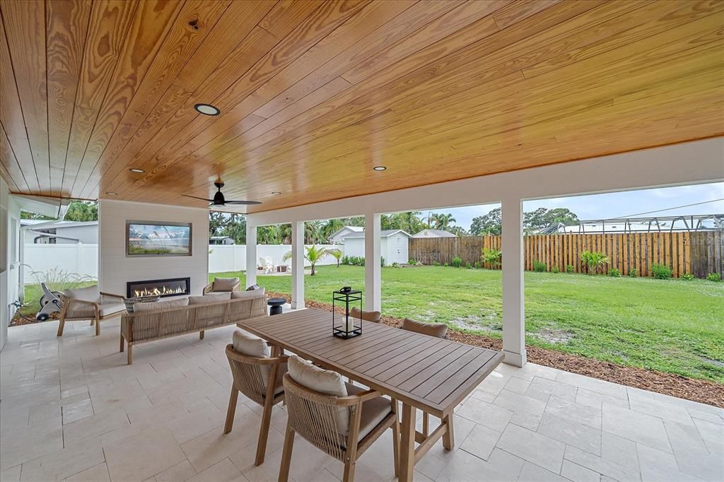 Backyard, Exterior, Fireplace