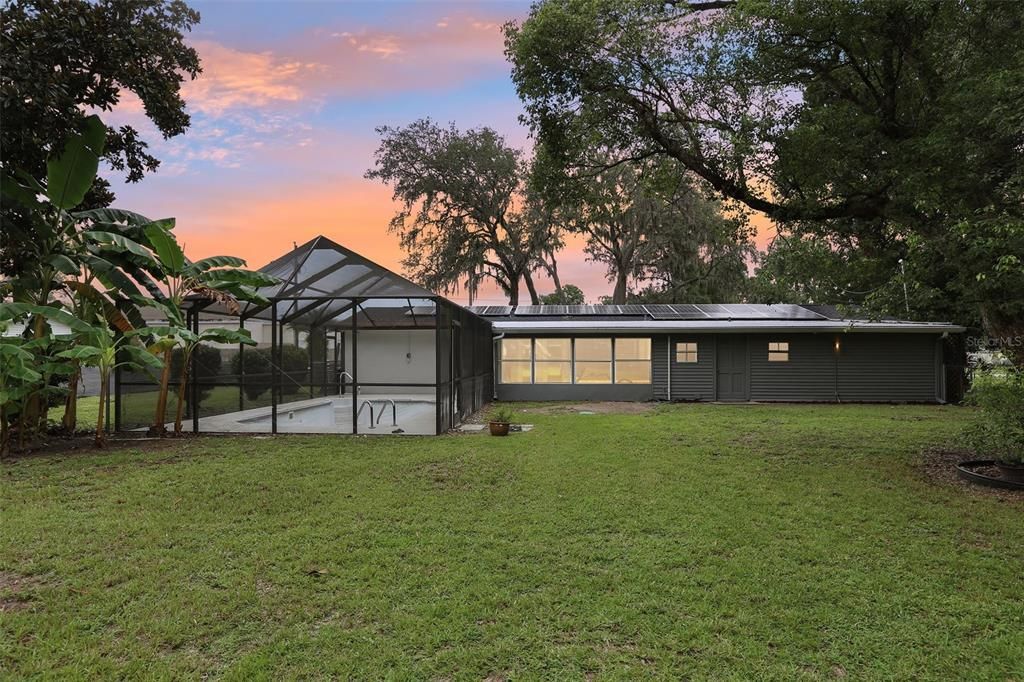 Backyard, Exterior, Solar Panels