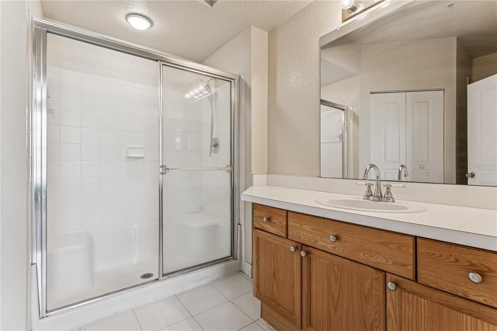 Bathroom, Dual Sink Vanities, Glass Shower, Interior