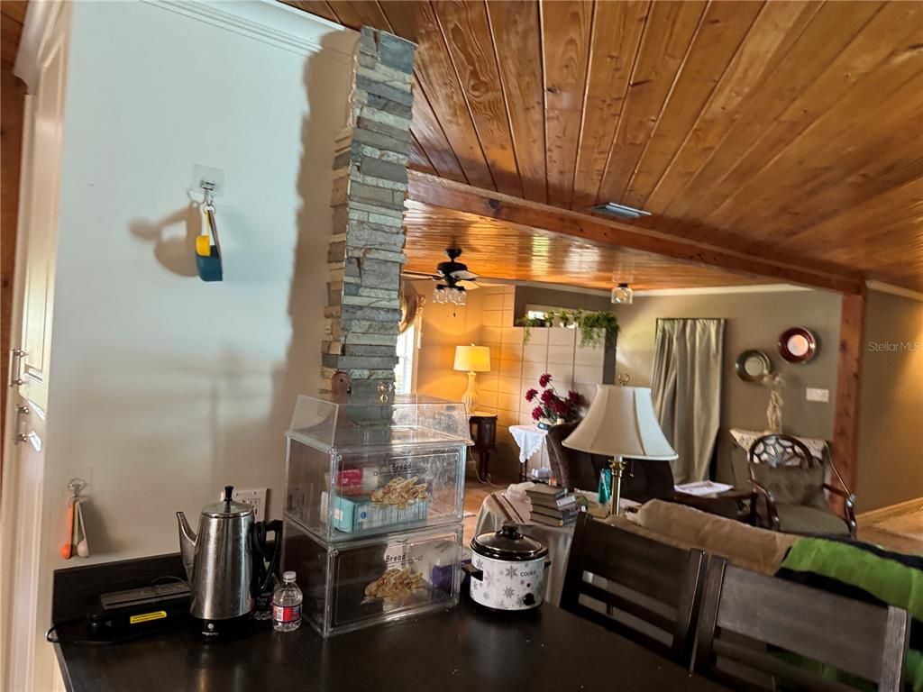 Interior, Living room, Wooden Ceilings