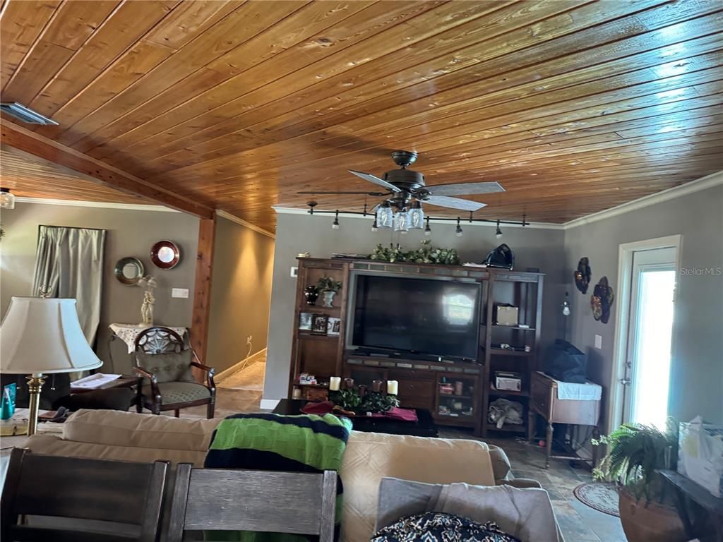 Interior, Living room, Wooden Ceilings