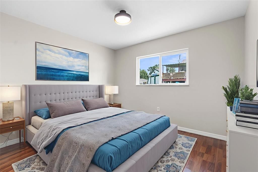 Bedroom, Interior, Wood Texture Flooring