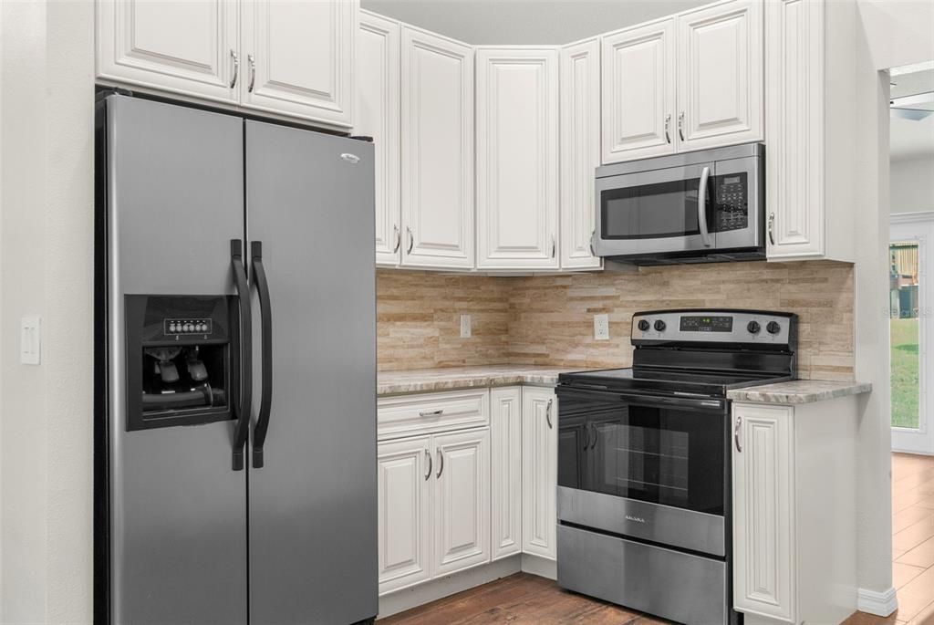 Interior, Kitchen, Wood Texture Flooring