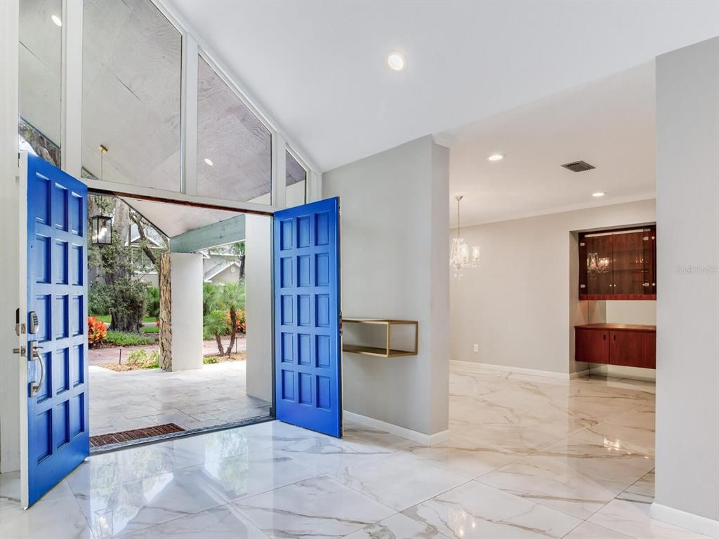 Interior, Marble, Recessed Lighting