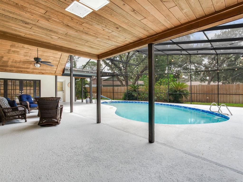 Glass Ceilings, Interior, Pool, Sun Room, Wooden Ceilings