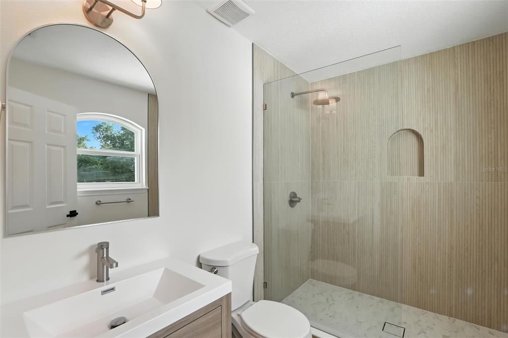 Bathroom, Glass Shower, Interior