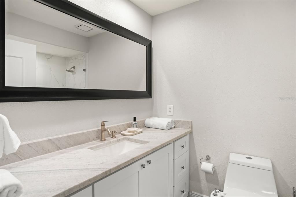 Bathroom, Interior, Marble Walls