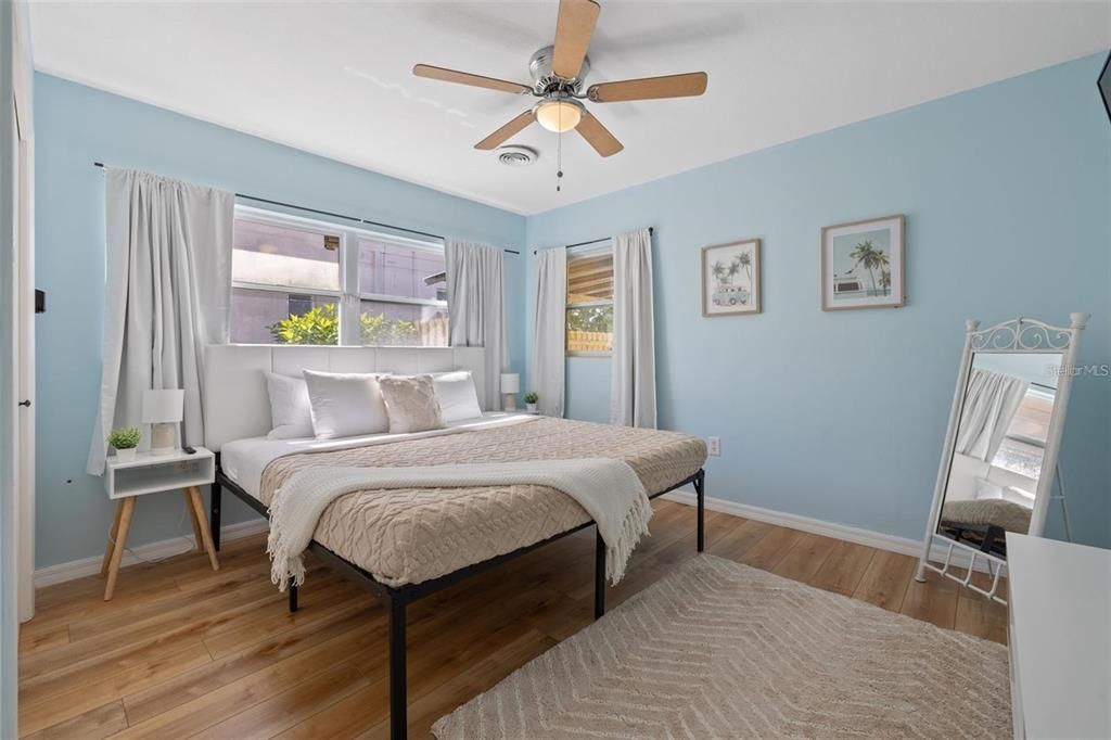 Bedroom, Interior, Wood Texture Flooring