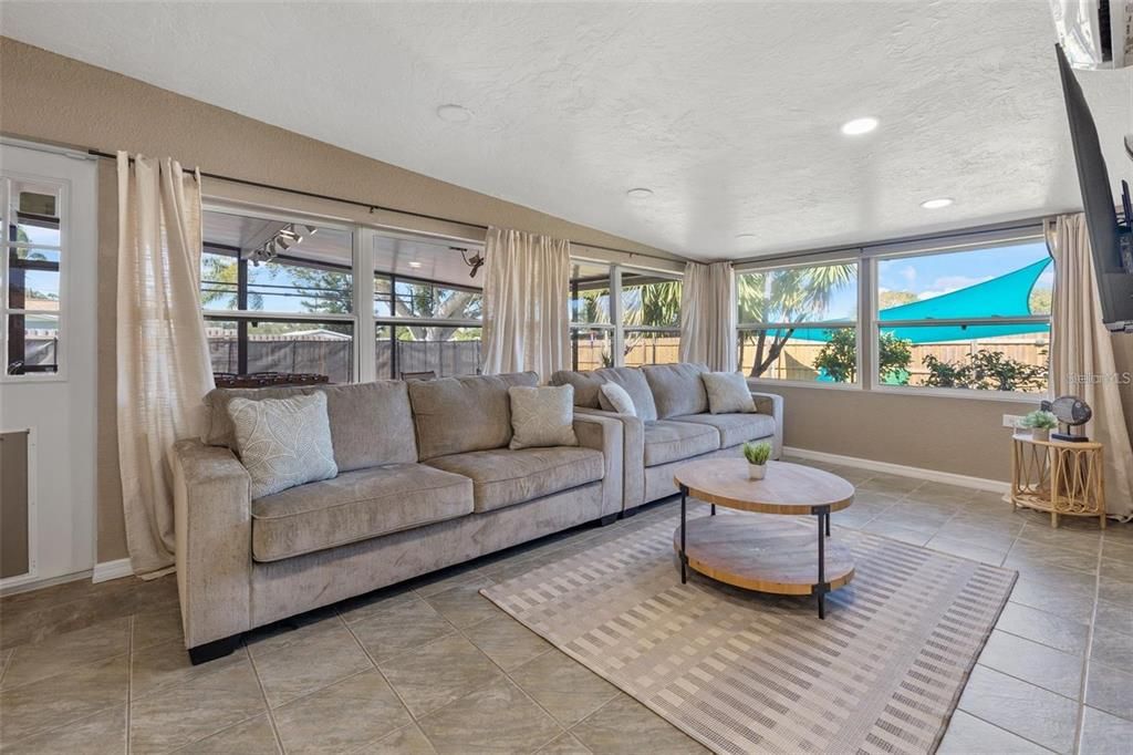 Interior, Living room, Recessed Lighting