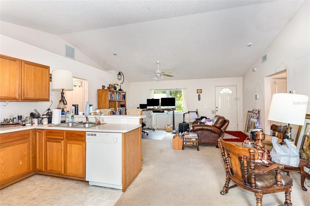 Dining room, Interior, Kitchen, Living room