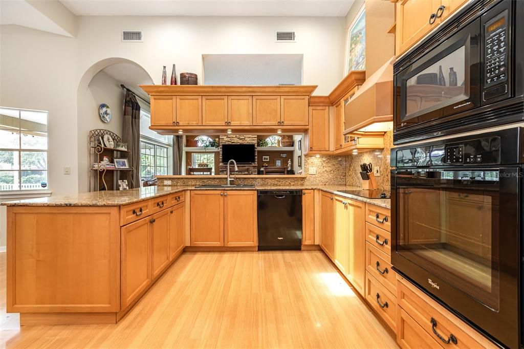 Interior, Kitchen, Wood Texture Flooring