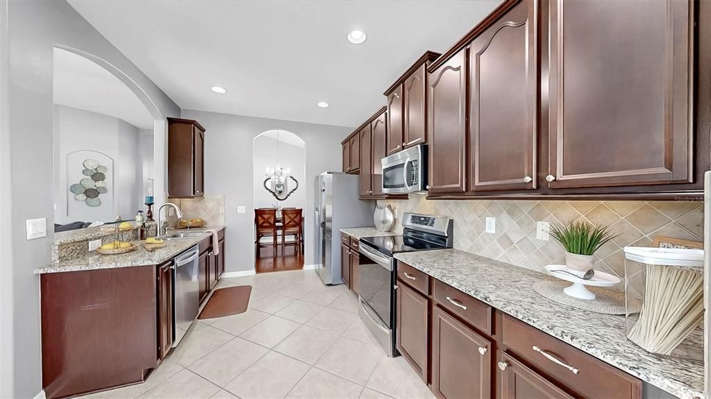 Interior, Kitchen, Recessed Lighting, Stainless Steel Appliances