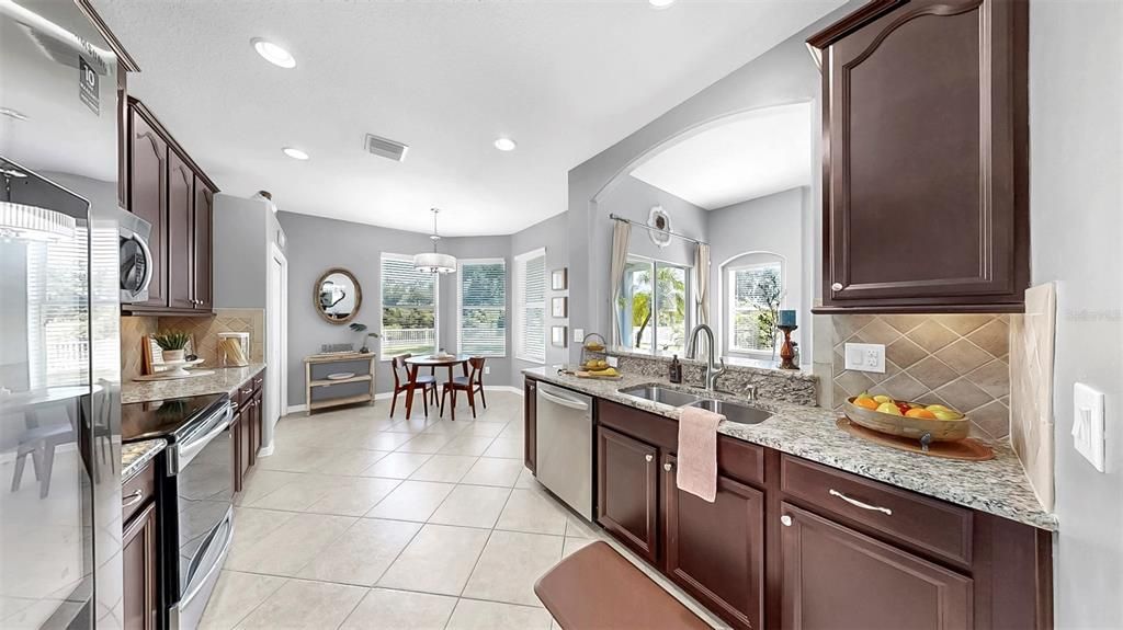 Dining room, Interior, Kitchen, Pendant Lights, Recessed Lighting