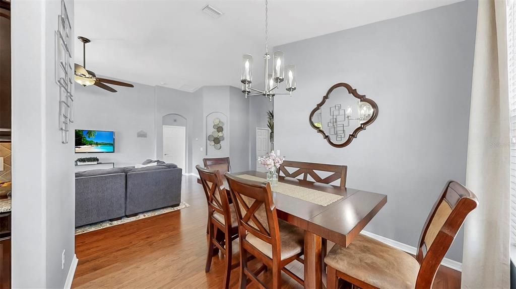 Chandelier, Dining room, Interior, Living room, Pendant Lights, Wood Texture Flooring