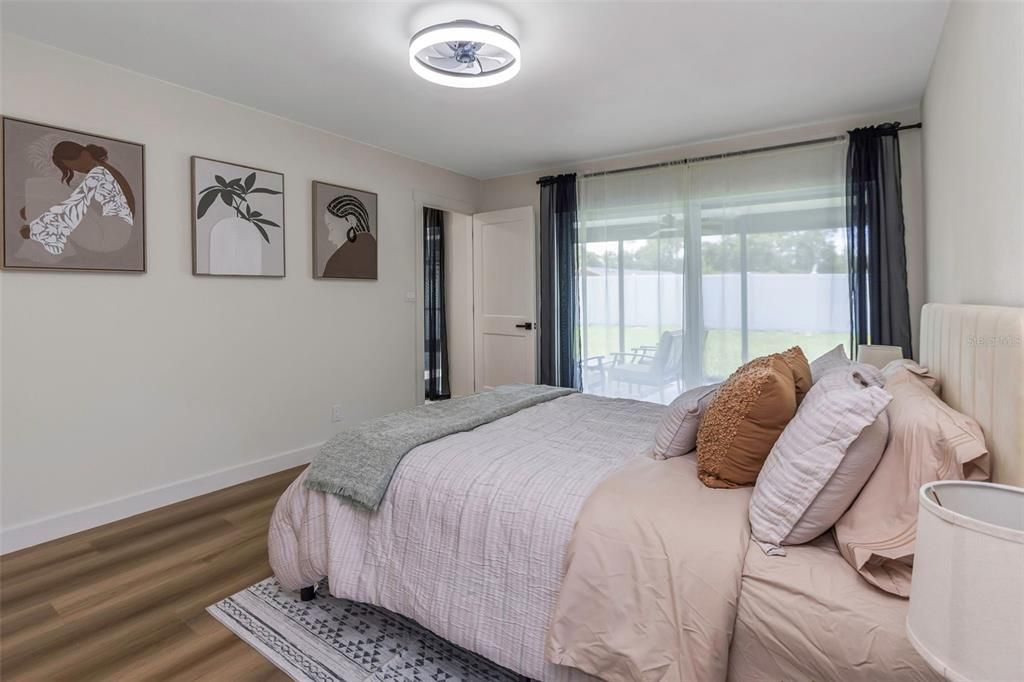 Bedroom, Interior, Wood Texture Flooring